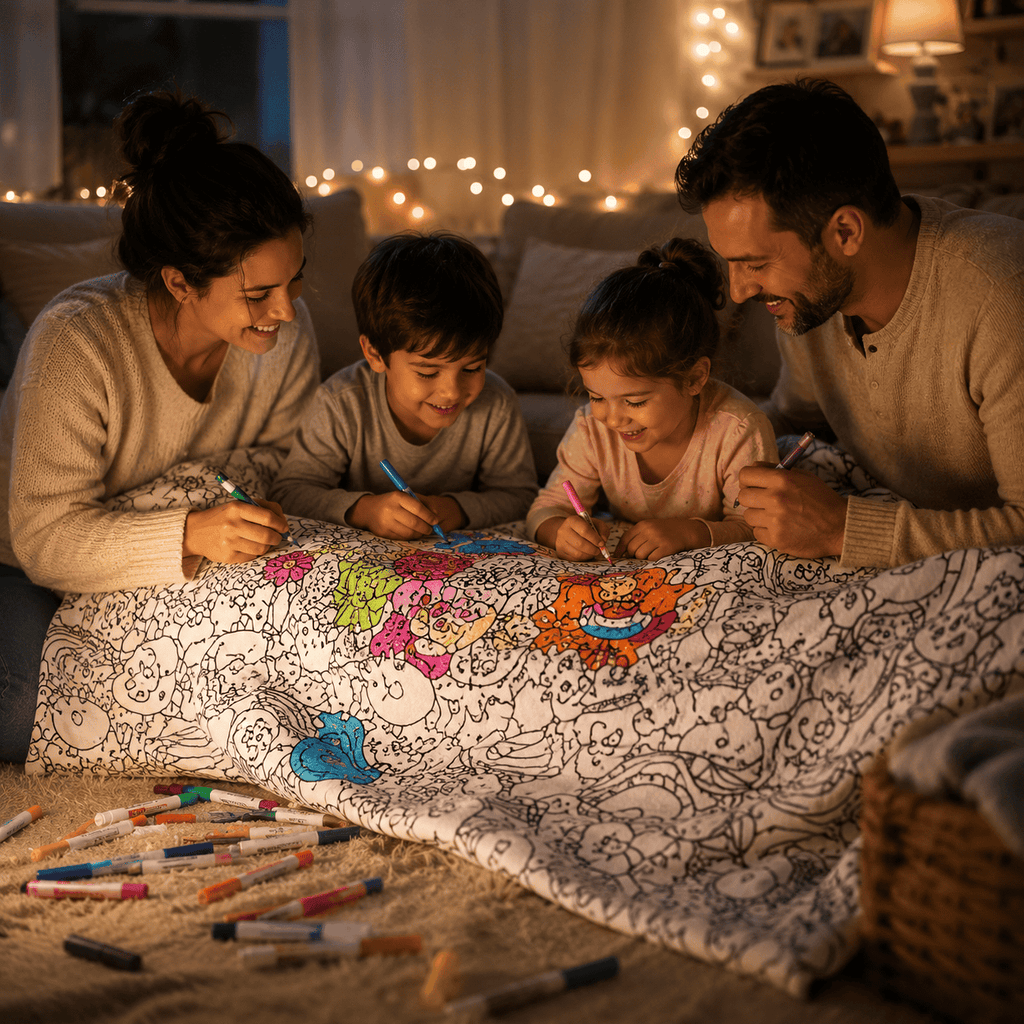 ColorMe Blanket – DIY 24-Marker Coloring Throw