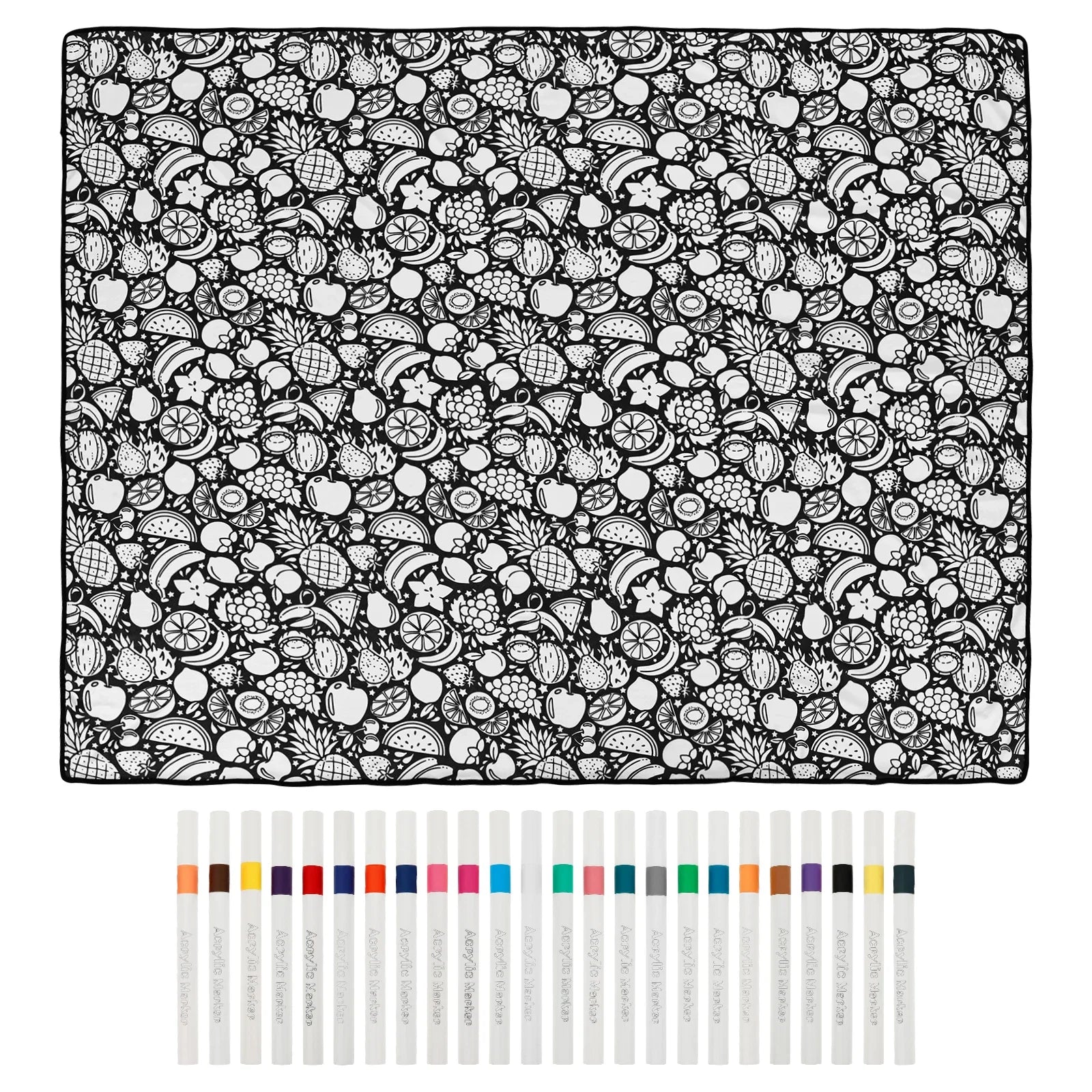ColorMe Blanket – DIY 24-Marker Coloring Throw