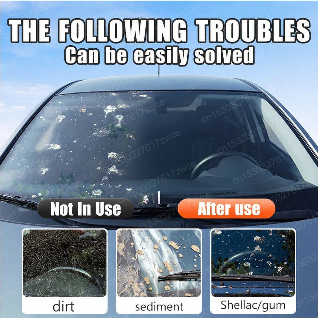 Car Glass Polish & Hydrophobic Coating Kit – Oil Film Remover