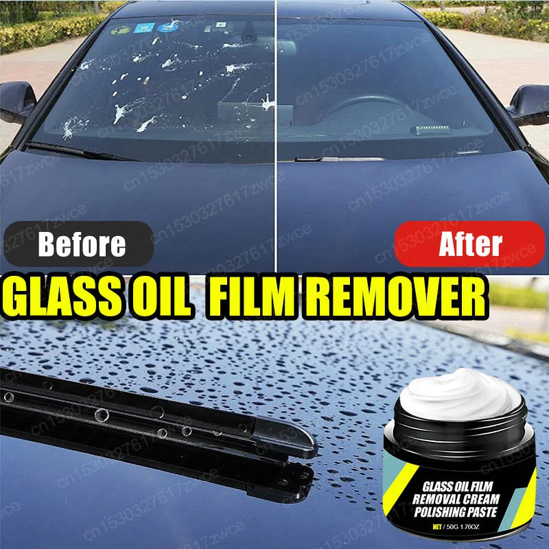Car Glass Polish & Hydrophobic Coating Kit – Oil Film Remover