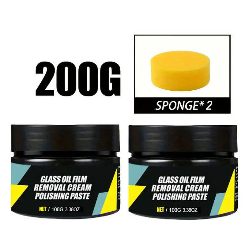 Car Glass Polish & Hydrophobic Coating Kit – Oil Film Remover